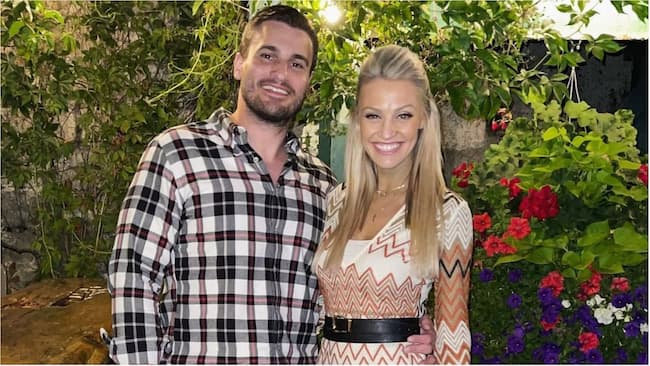 Carley Shimkus and her husband Peter Buchignani 