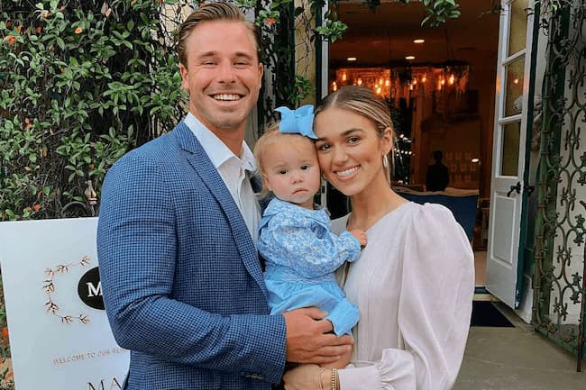 Sadie Robertson with her husband and their daughter